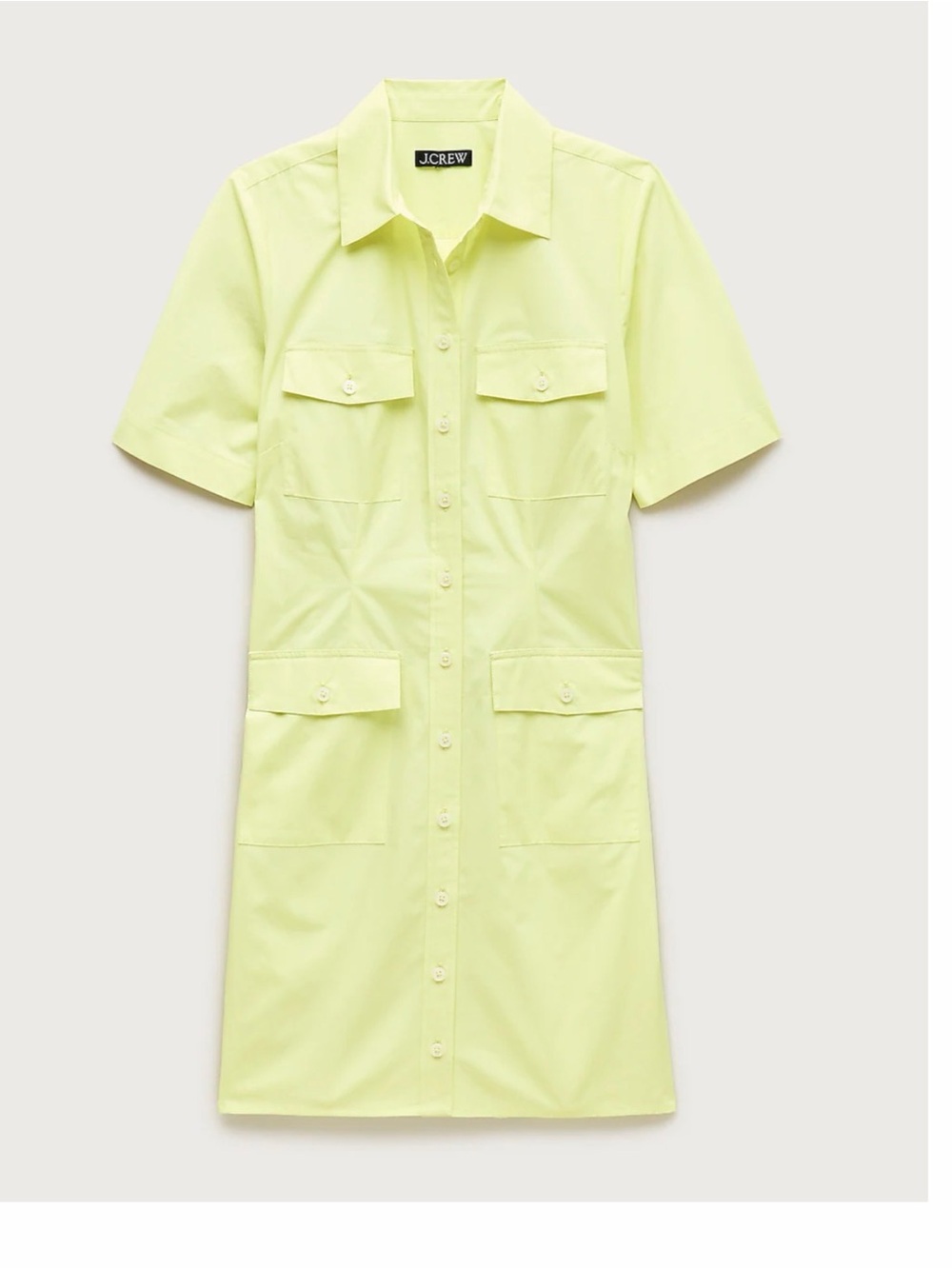JCrew Utility shirt-dress in cotton poplin NWT